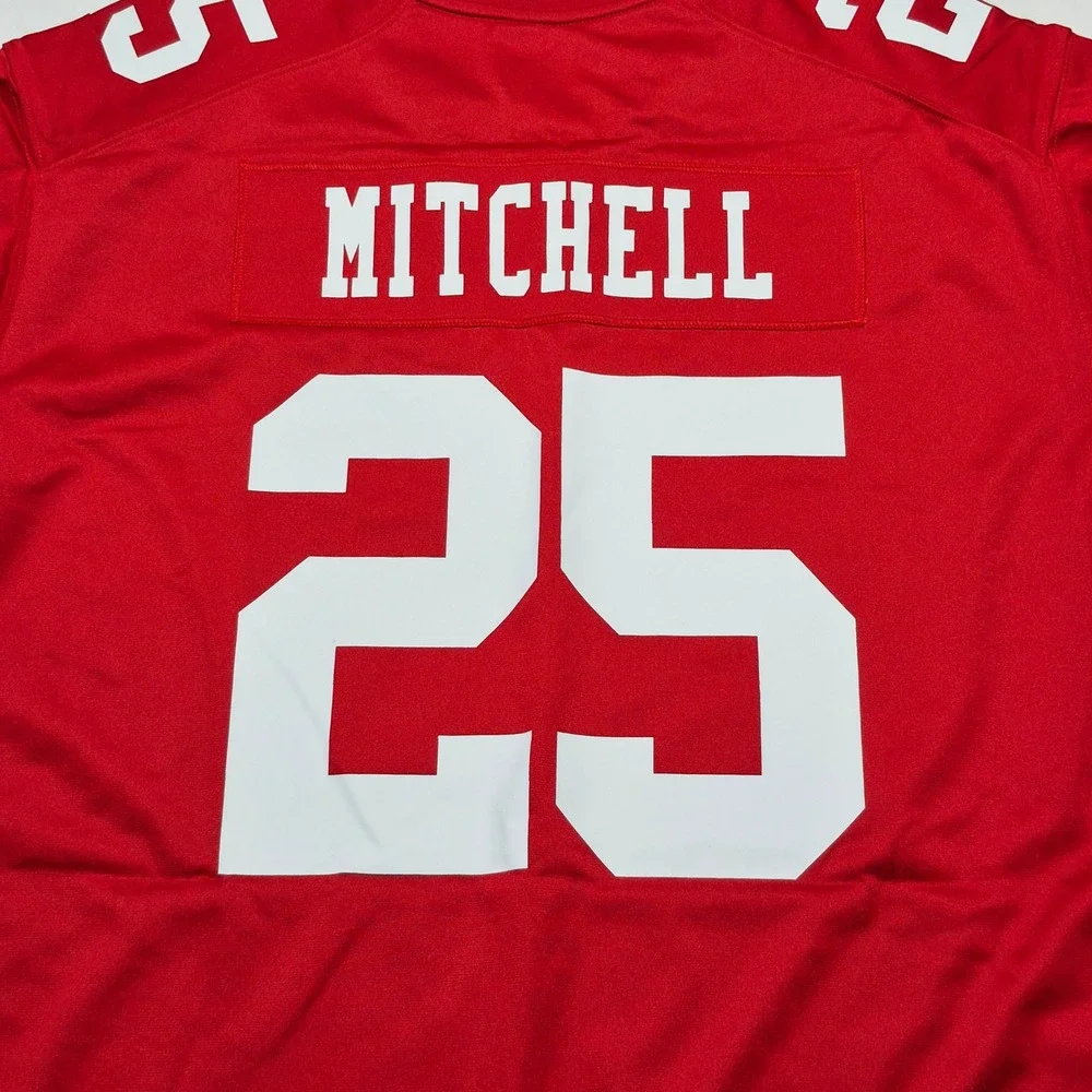 Elijah Mitchell San Francisco 49ers Nike Game Jersey Scarlet Red Men's Size 3XL